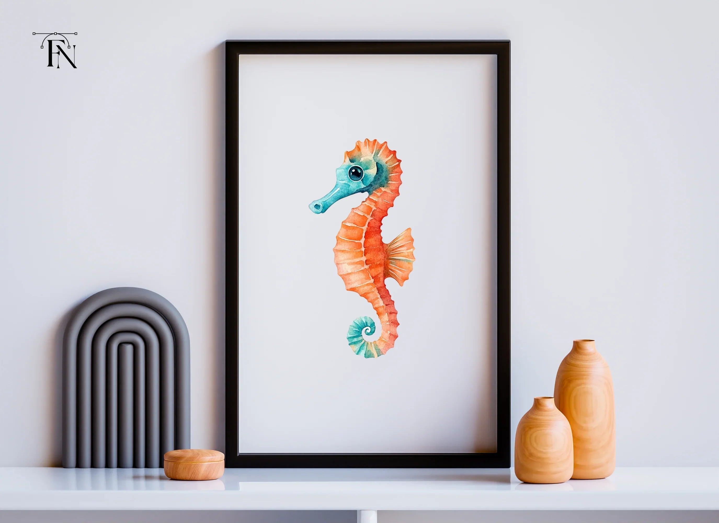 Vibrant Seahorse Clipart Bundle