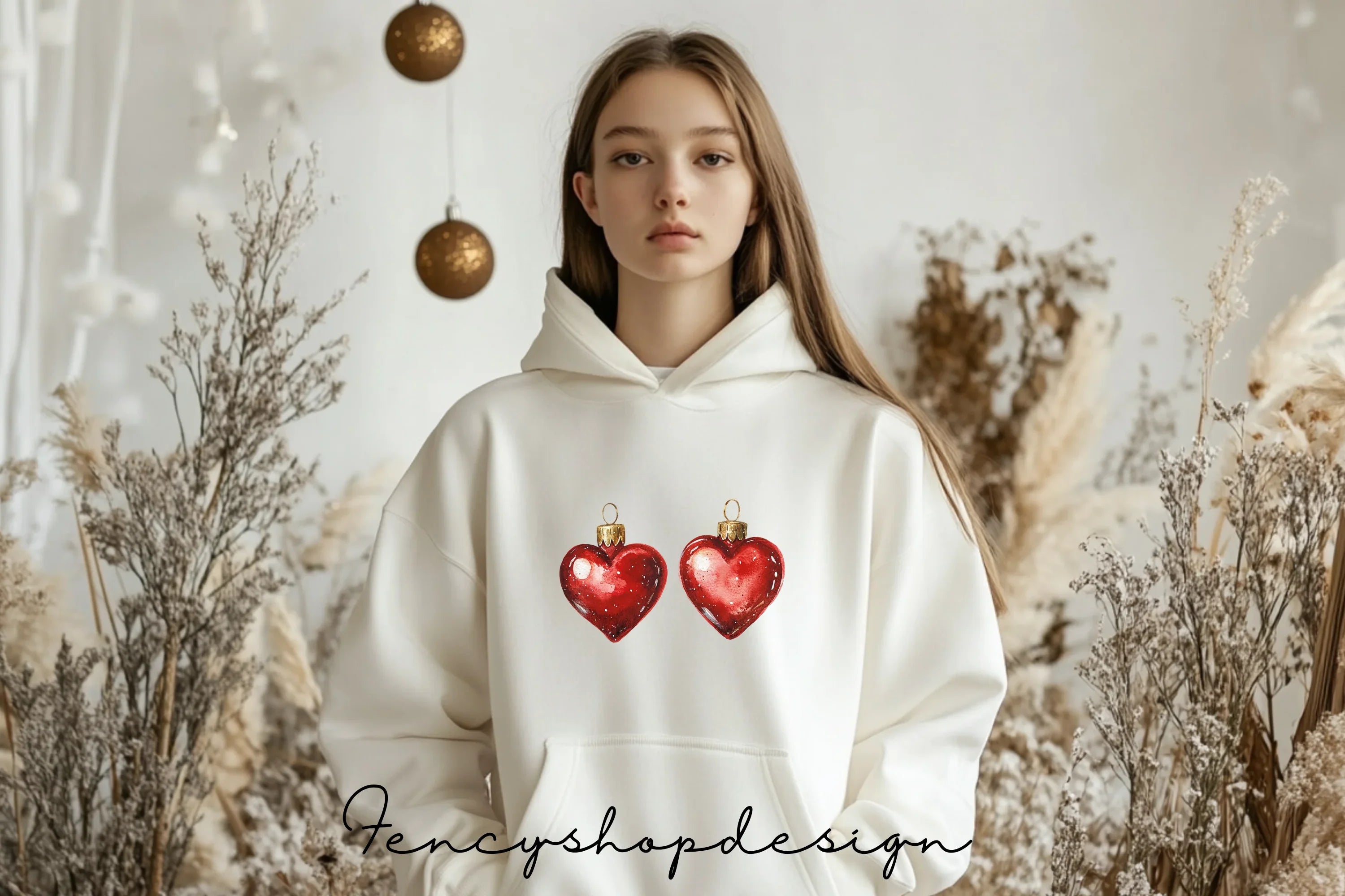 Heart Ornaments Clipart Bundle