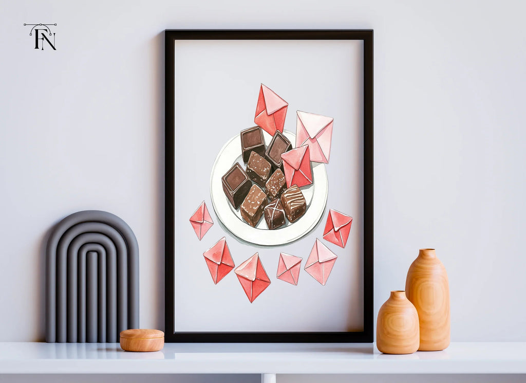 Chocolates and Love Notes Clipart Bundle