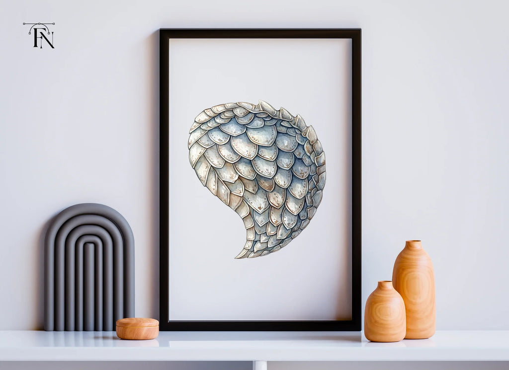Shimmering Dragon Scale Textures Clipart Bundle