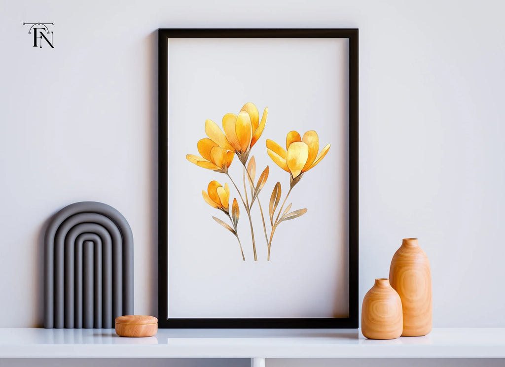 Yellow Flower Clipart Bundle
