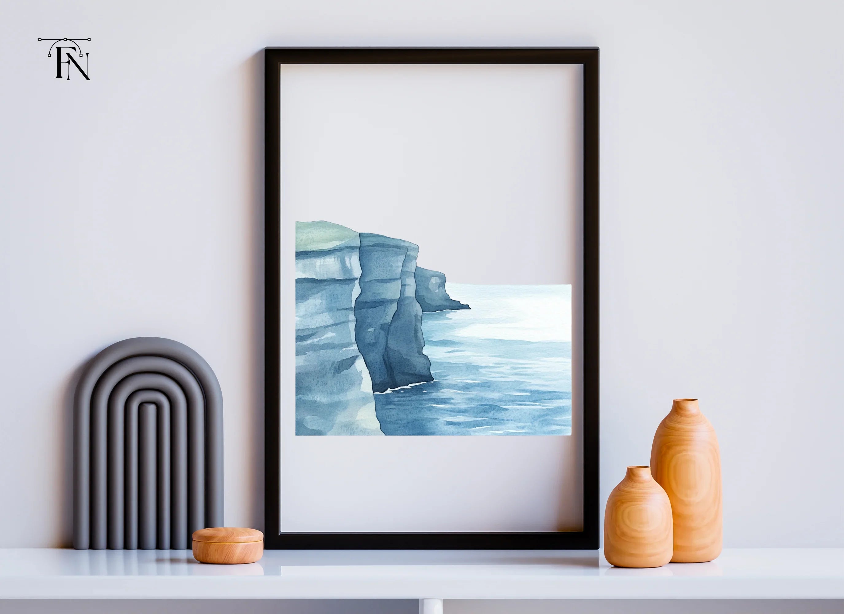 Ocean Cliff Clipart Bundle