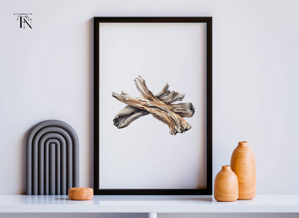 Rustic Driftwood Clipart Bundle
