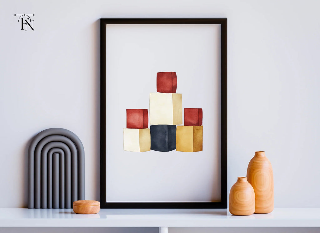 Abstract Building Blocks Clipart Bundle