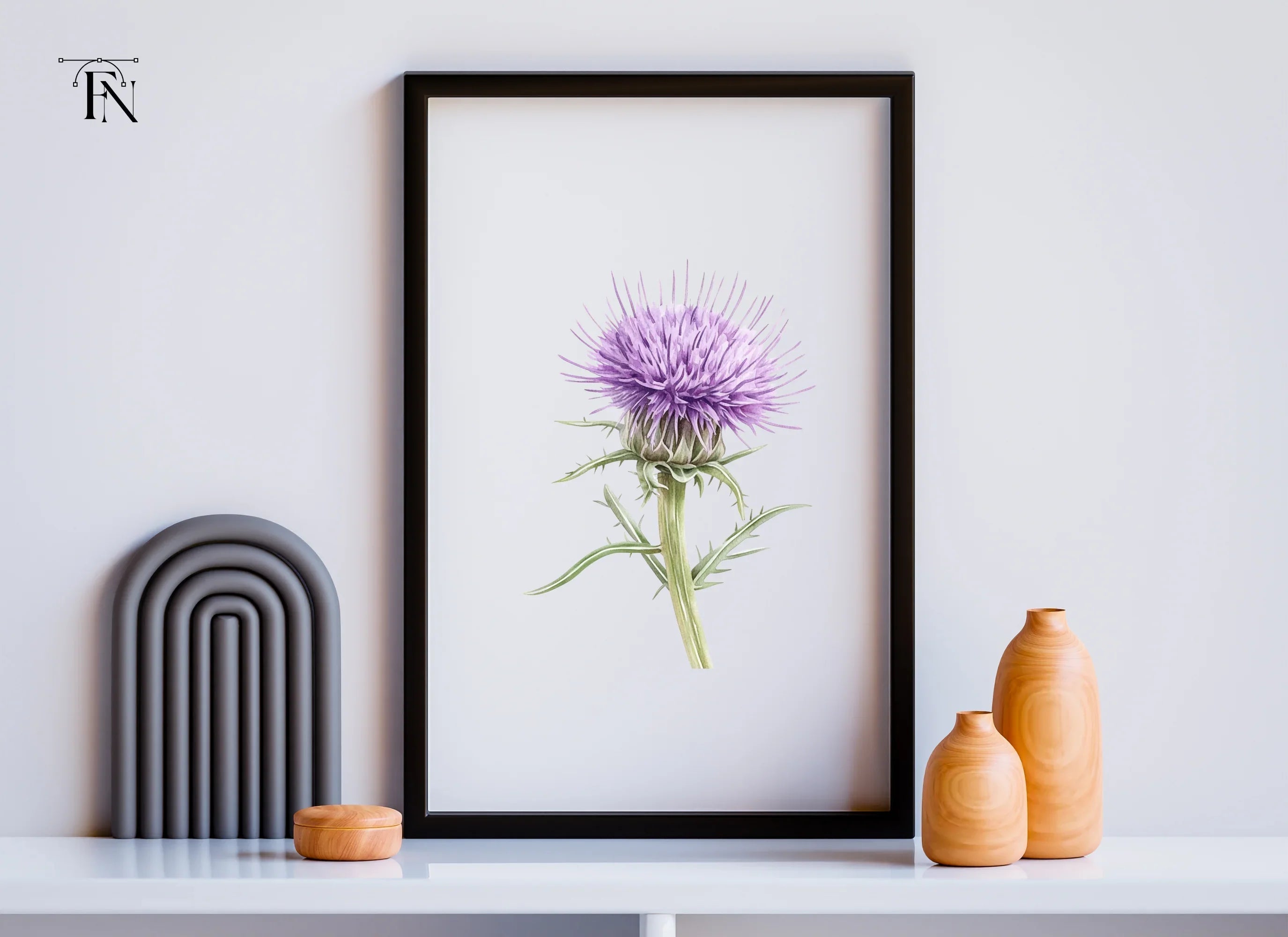 Thistle Plant Duo Clipart Bundle