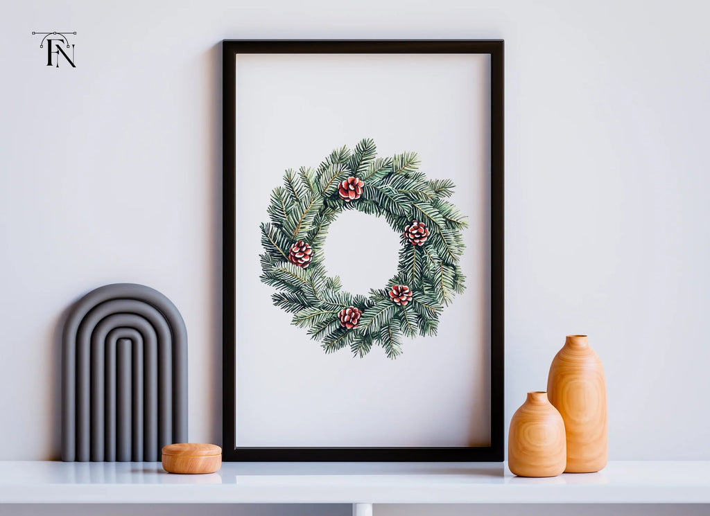 Christmas Wreaths Clipart Bundle