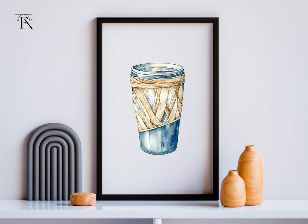 Woven Glass Tumblers Clipart Bundle