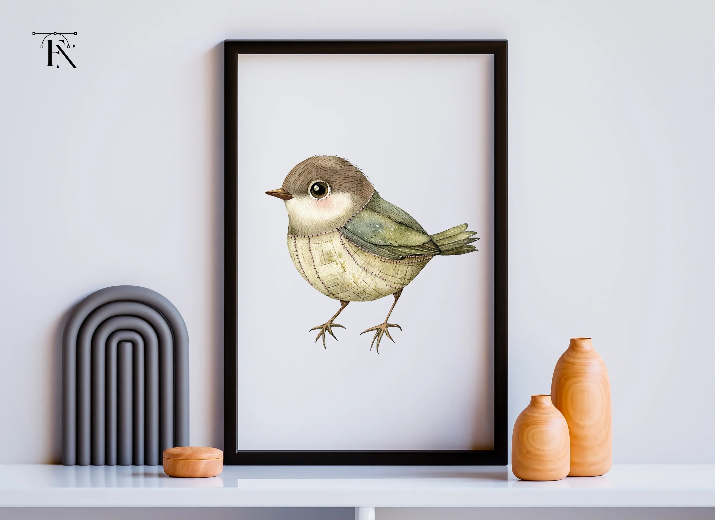 Whimsical Quilted Birds Clipart Bundle