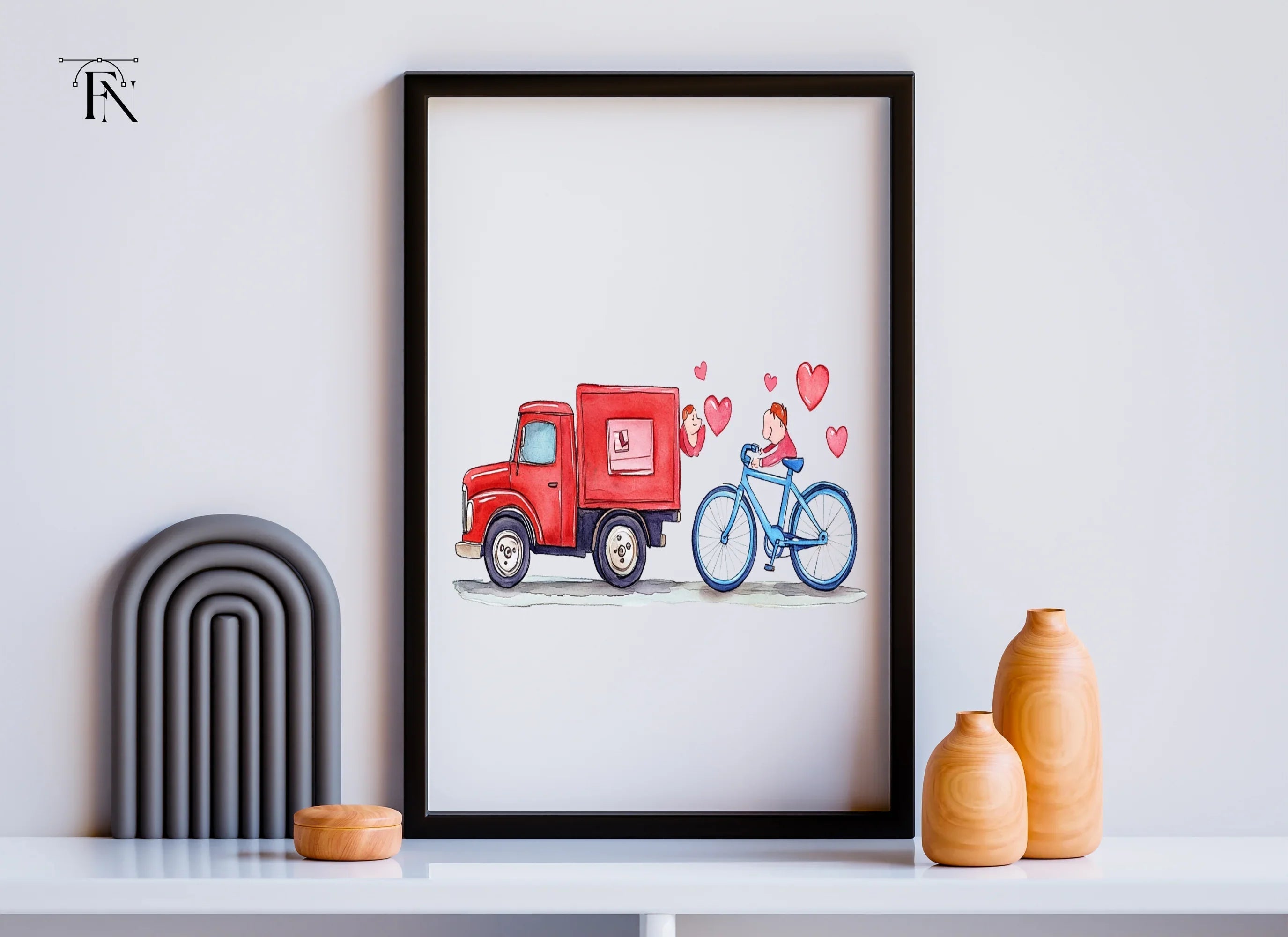 Love Delivery Vehicles Clipart Bundle