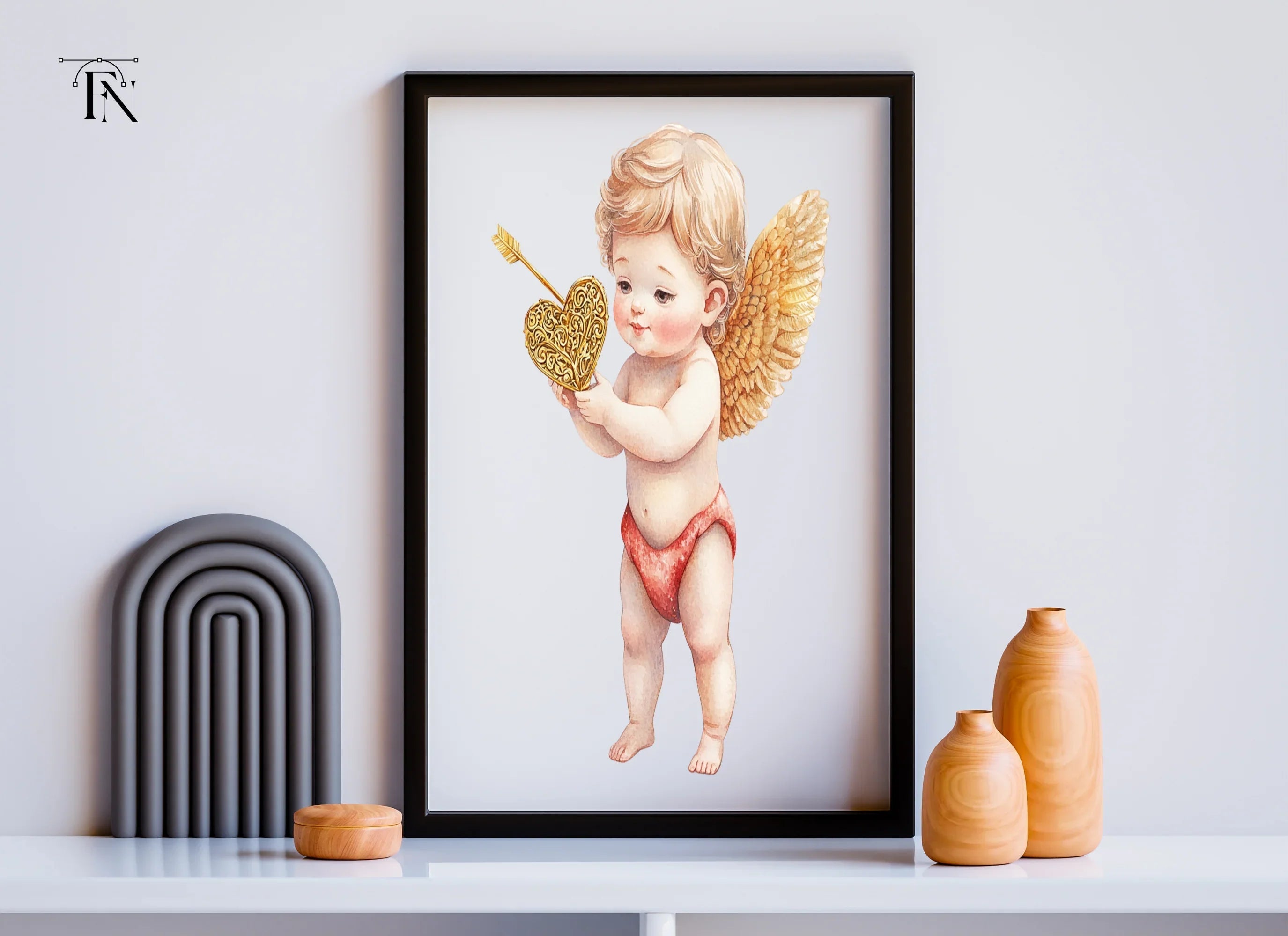 Cute Cupid Valentine Day Clipart Bundle
