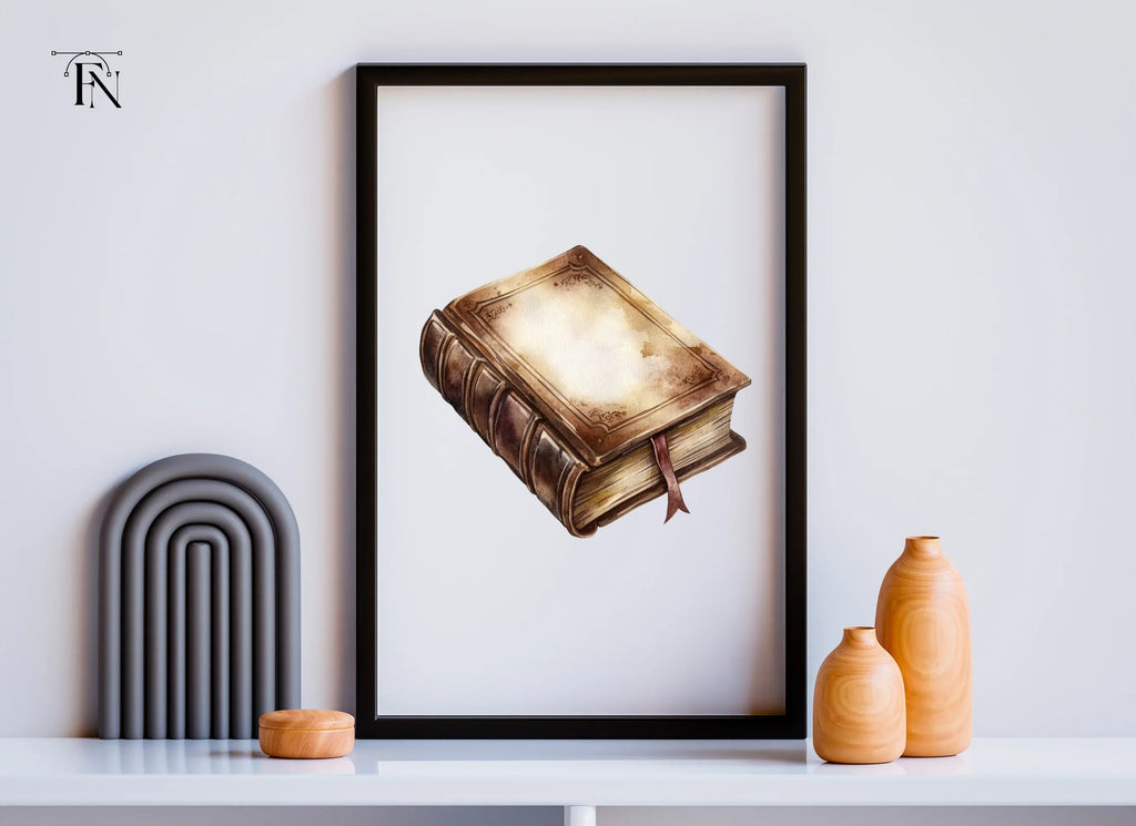 Vintage Old Books Clipart Bundle