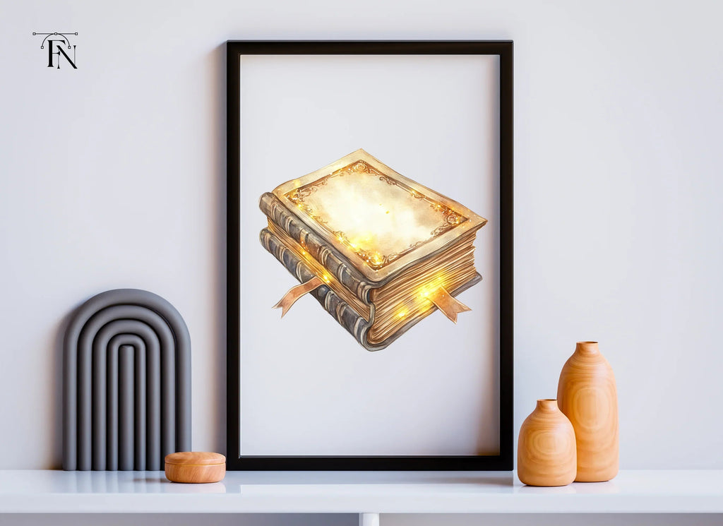 Magical Stack of Books Clipart Bundle