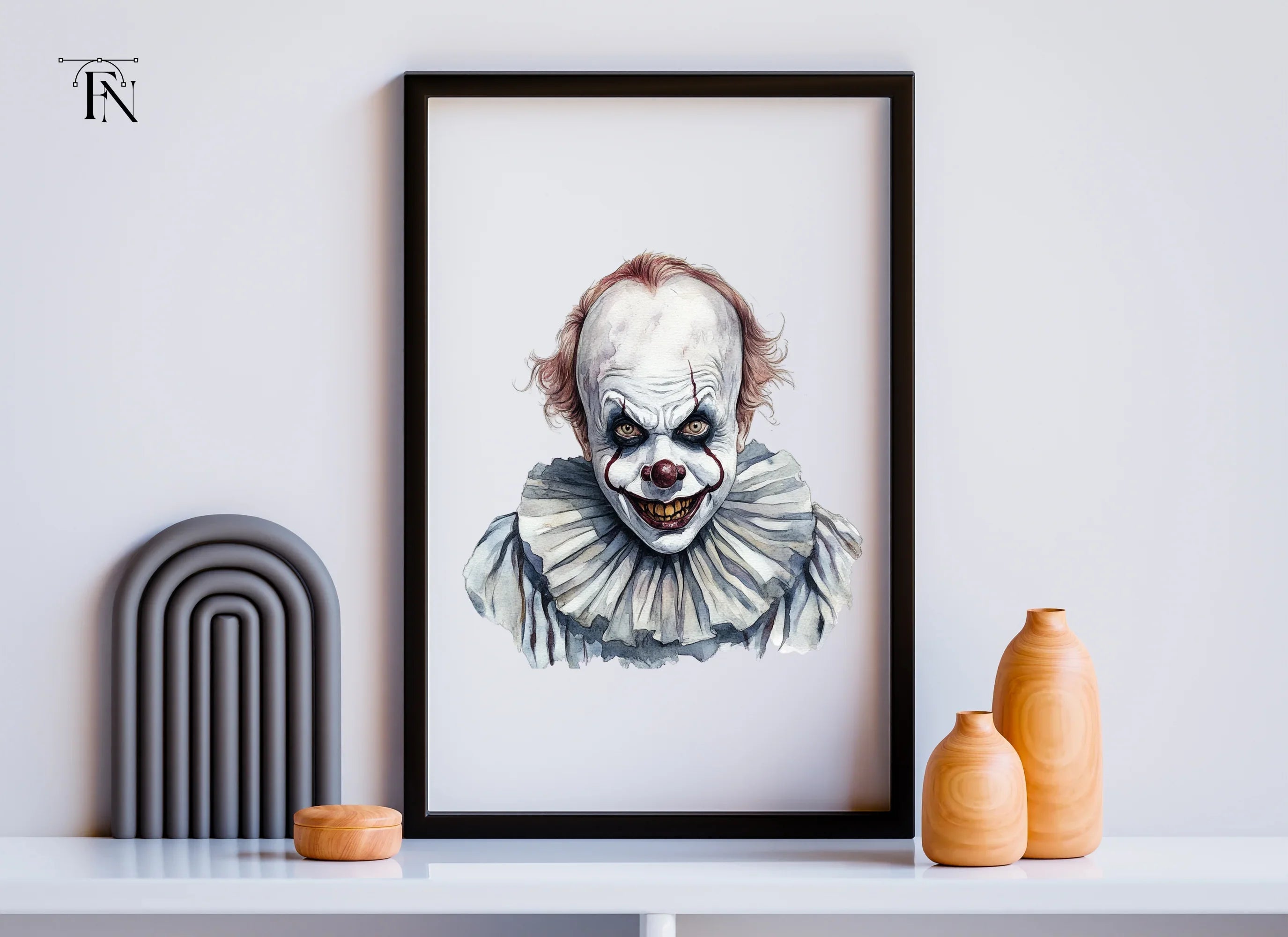 Creepy Clown Clipart Bundle