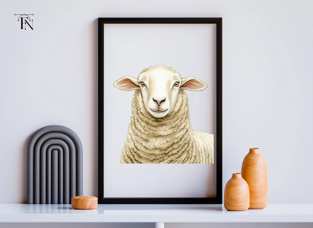 Cute Sheep Face Clipart Bundle