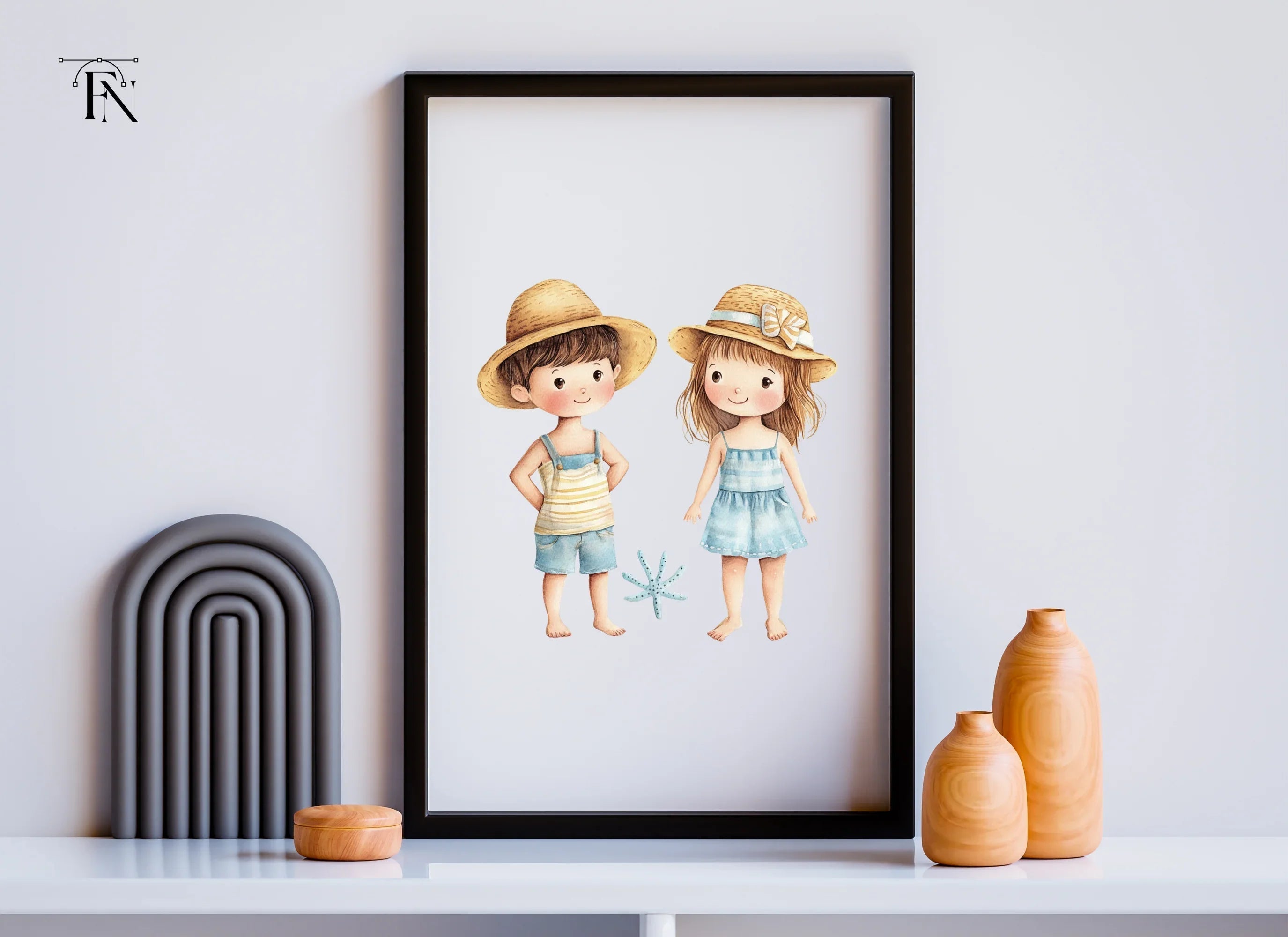 Cute Summer Kids Clipart Bundle