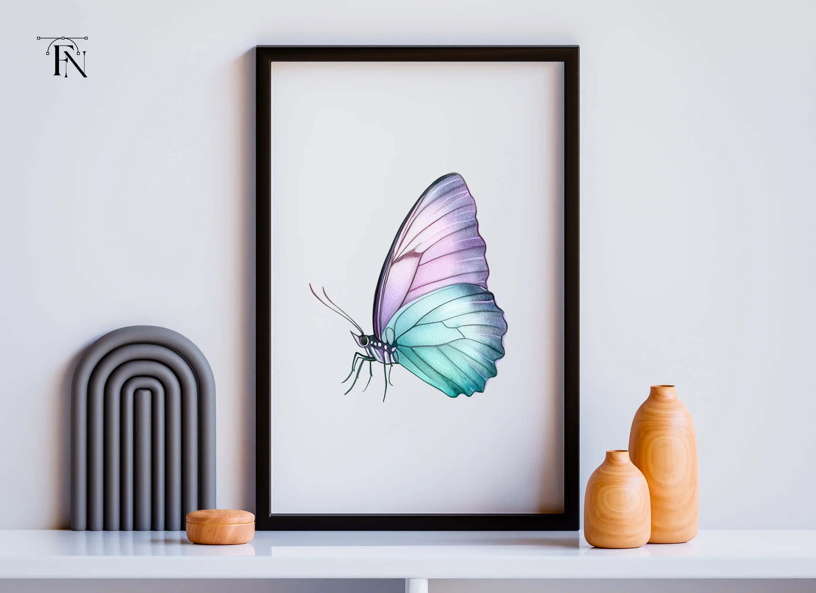 Pastel Butterfly Clipart Bundle