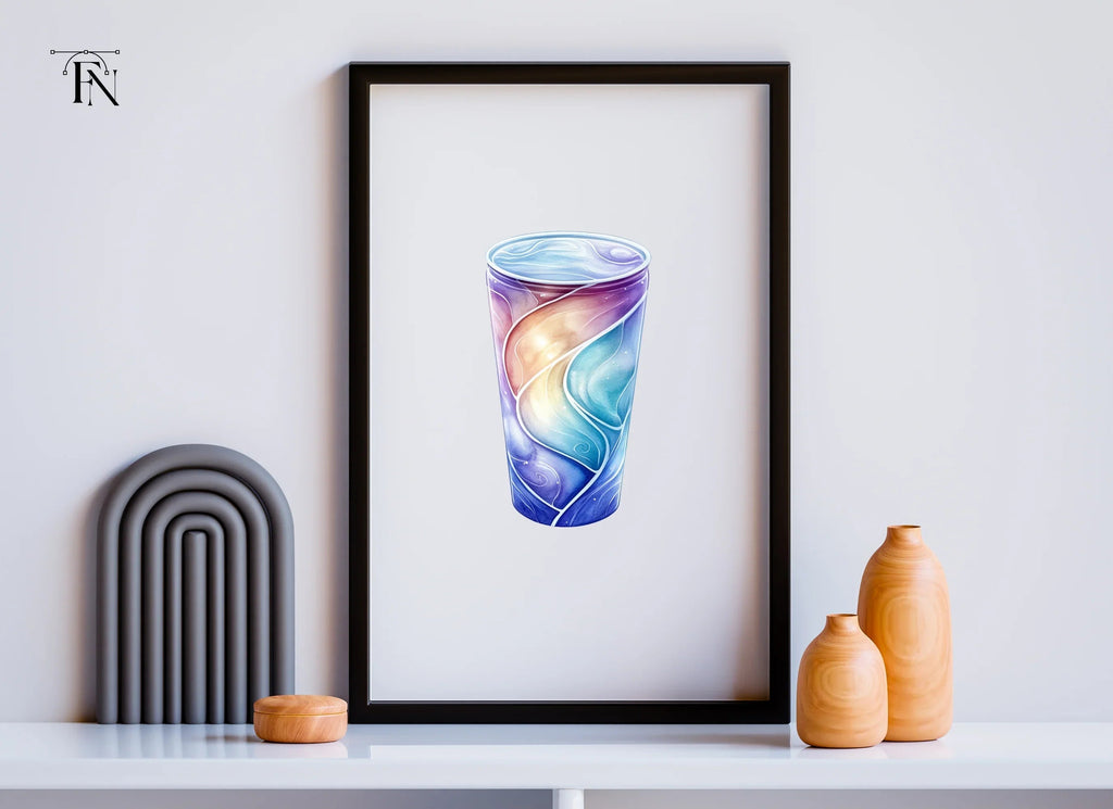 Swirl Glass Clipart Bundle