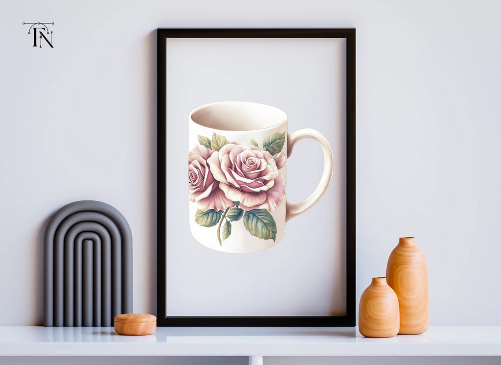 Romantic Rose Bouquet Clipart Bundle