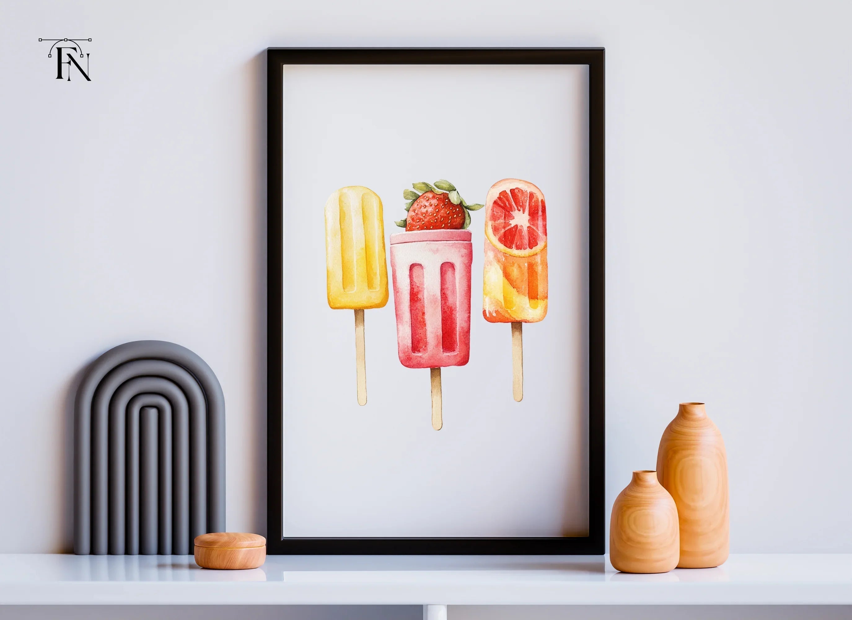 Refreshing Summer Popsicle Clipart Bundle