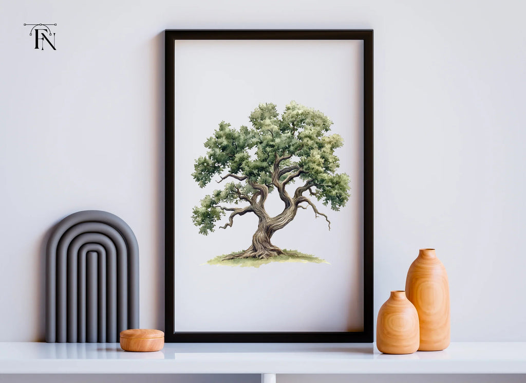 Ancient Oak Tree Clipart Bundle