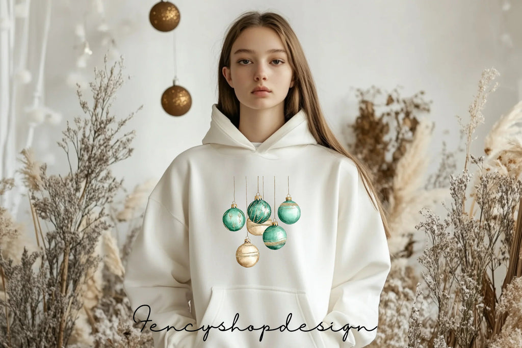Festive Christmas Baubles Clipart Bundle