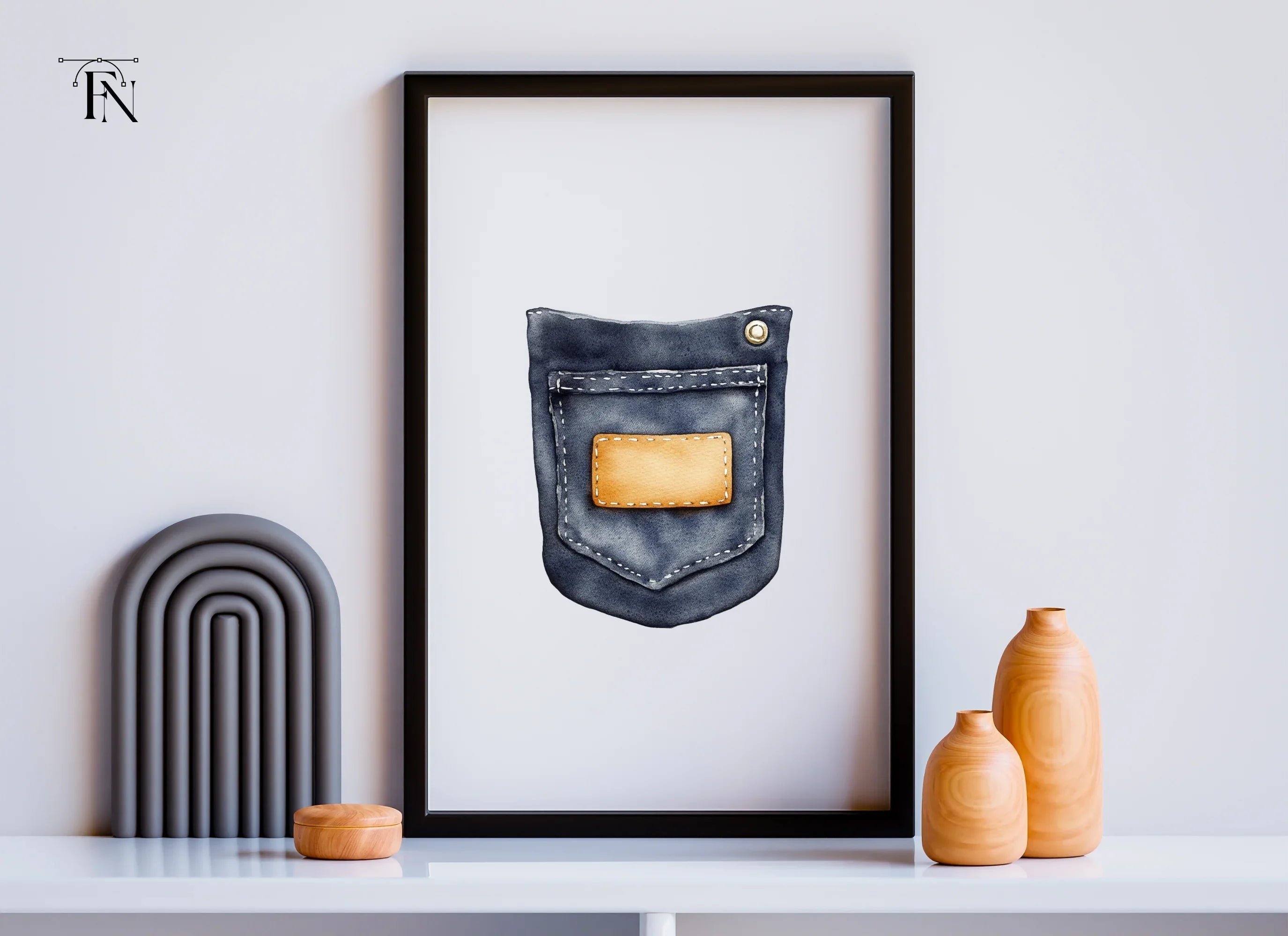 Denim Pockets Clipart Bundle