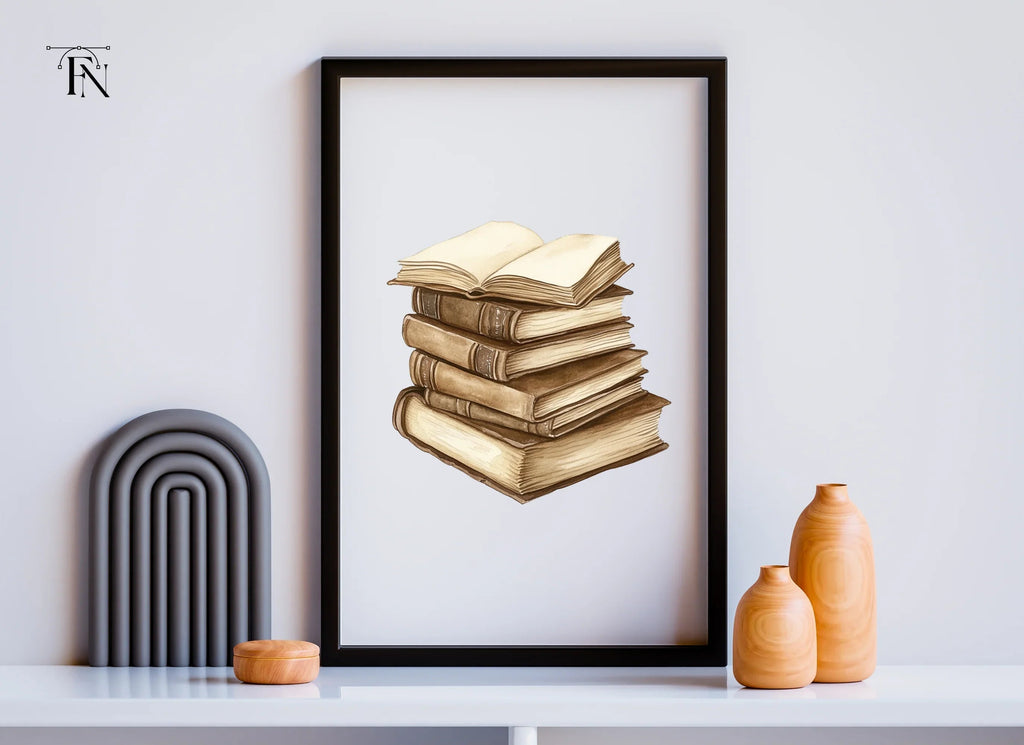 Open Book Stack Clipart Bundle