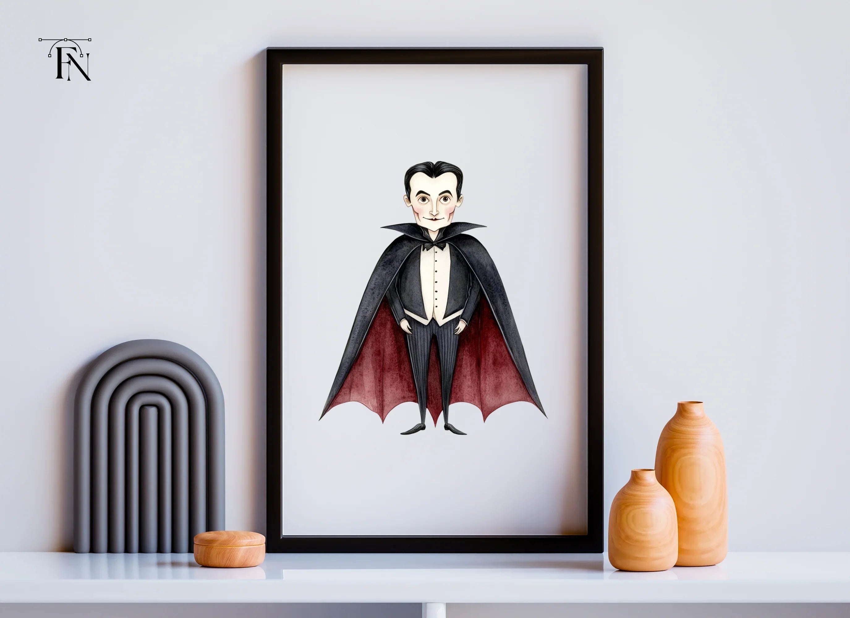 Classic Vampire Character Clipart Bundle