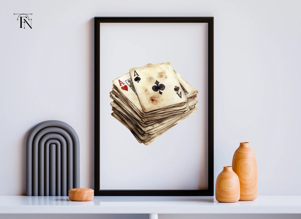 Vintage Playing Cards Clipart Bundle