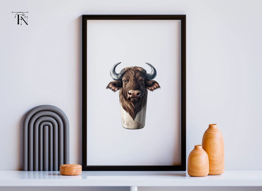 Majestic Buffalo Head Clipart Bundle