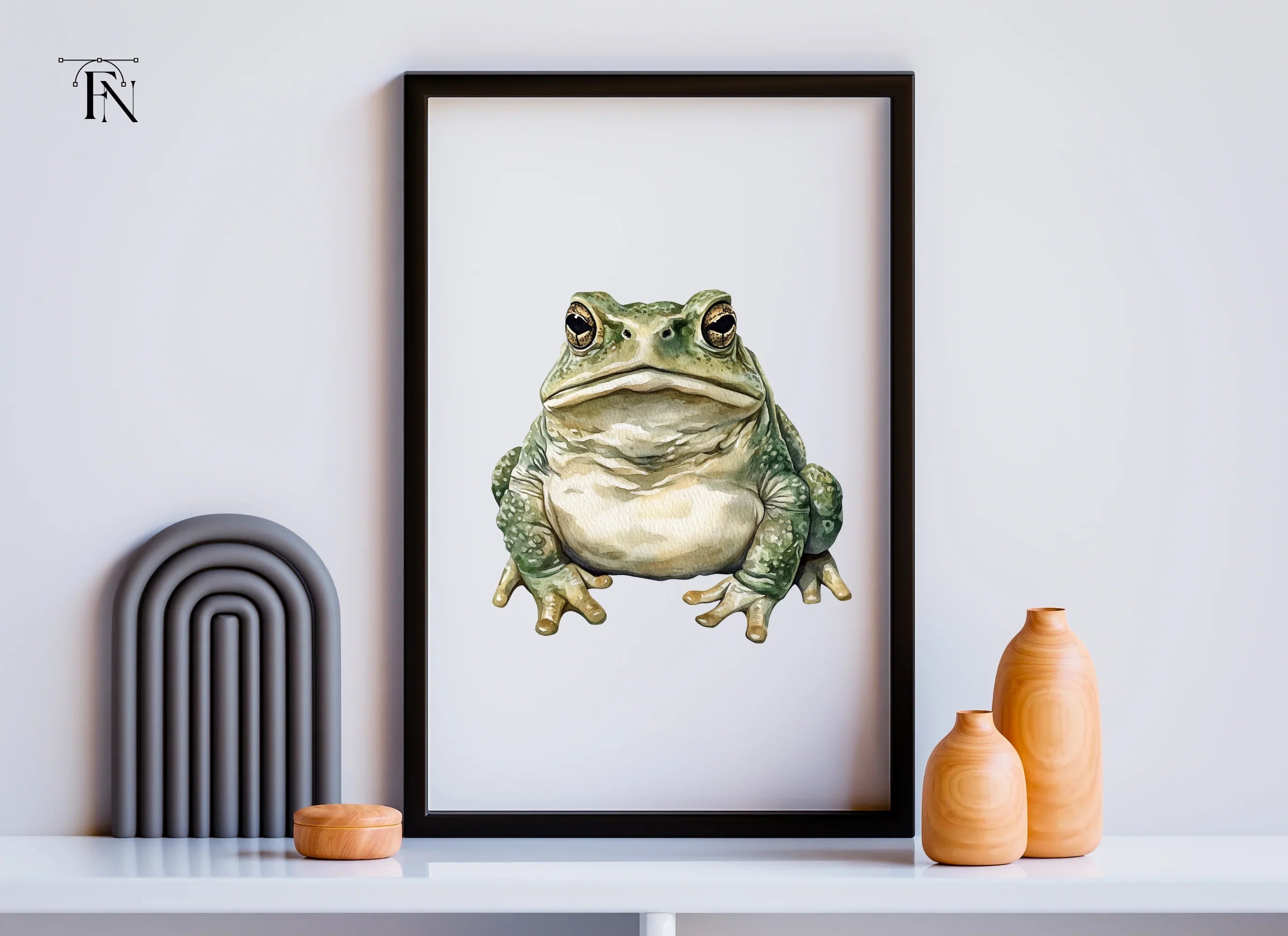 Green Toad Clipart Bundle