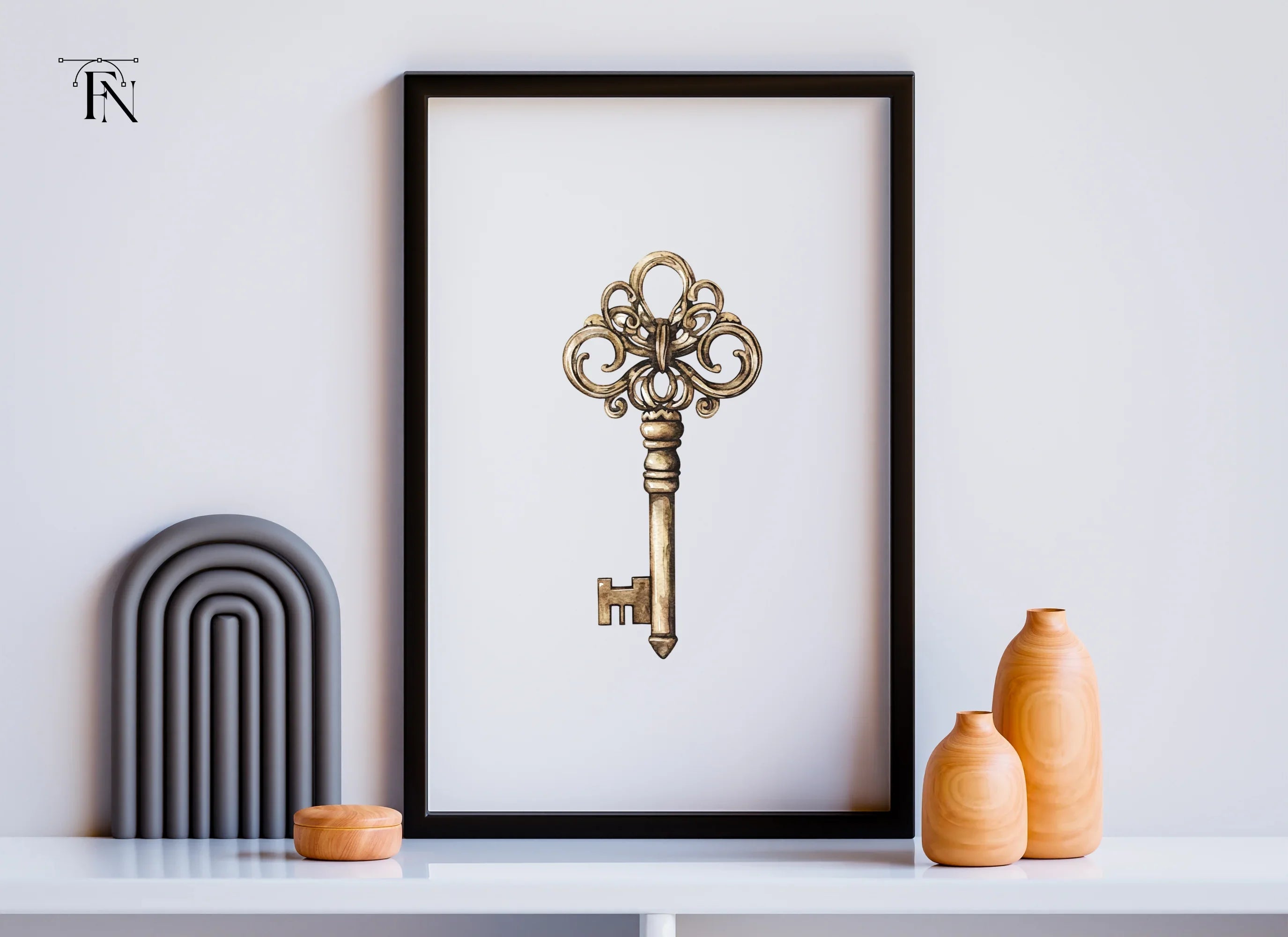 Ornate Decorative Keys Clipart Bundle