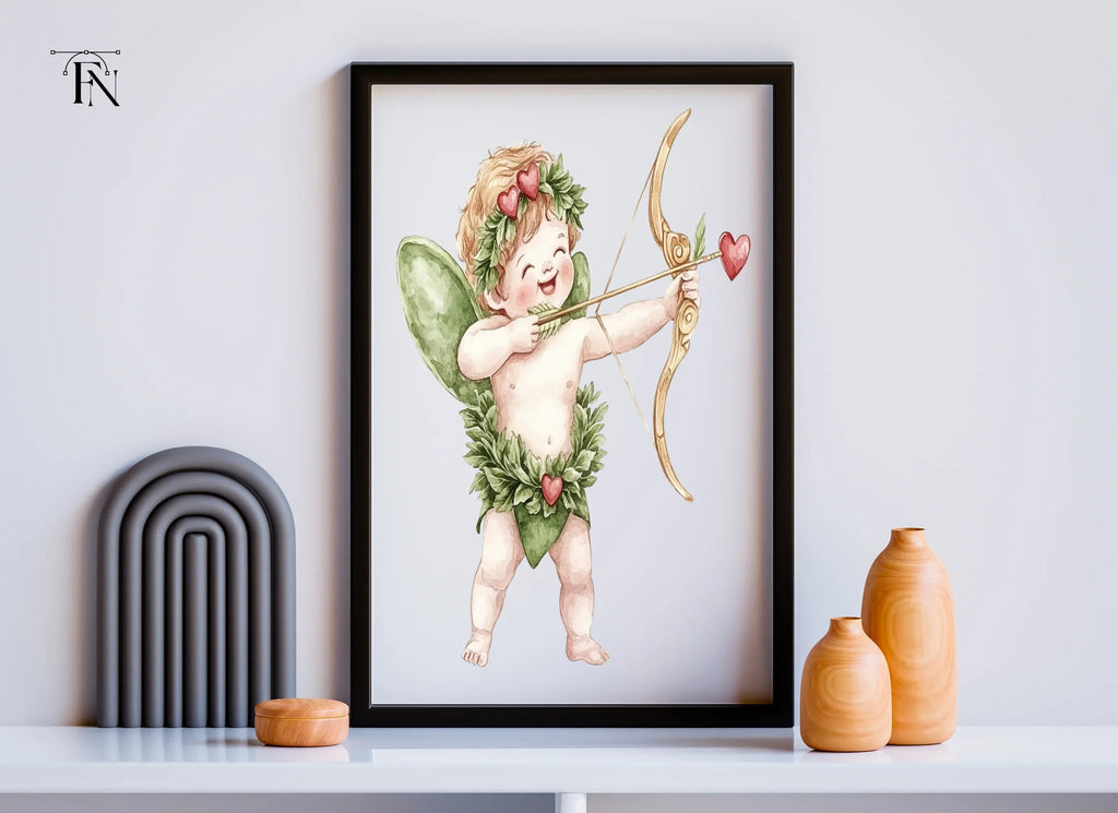 Happy Cupid Archery Clipart Bundle