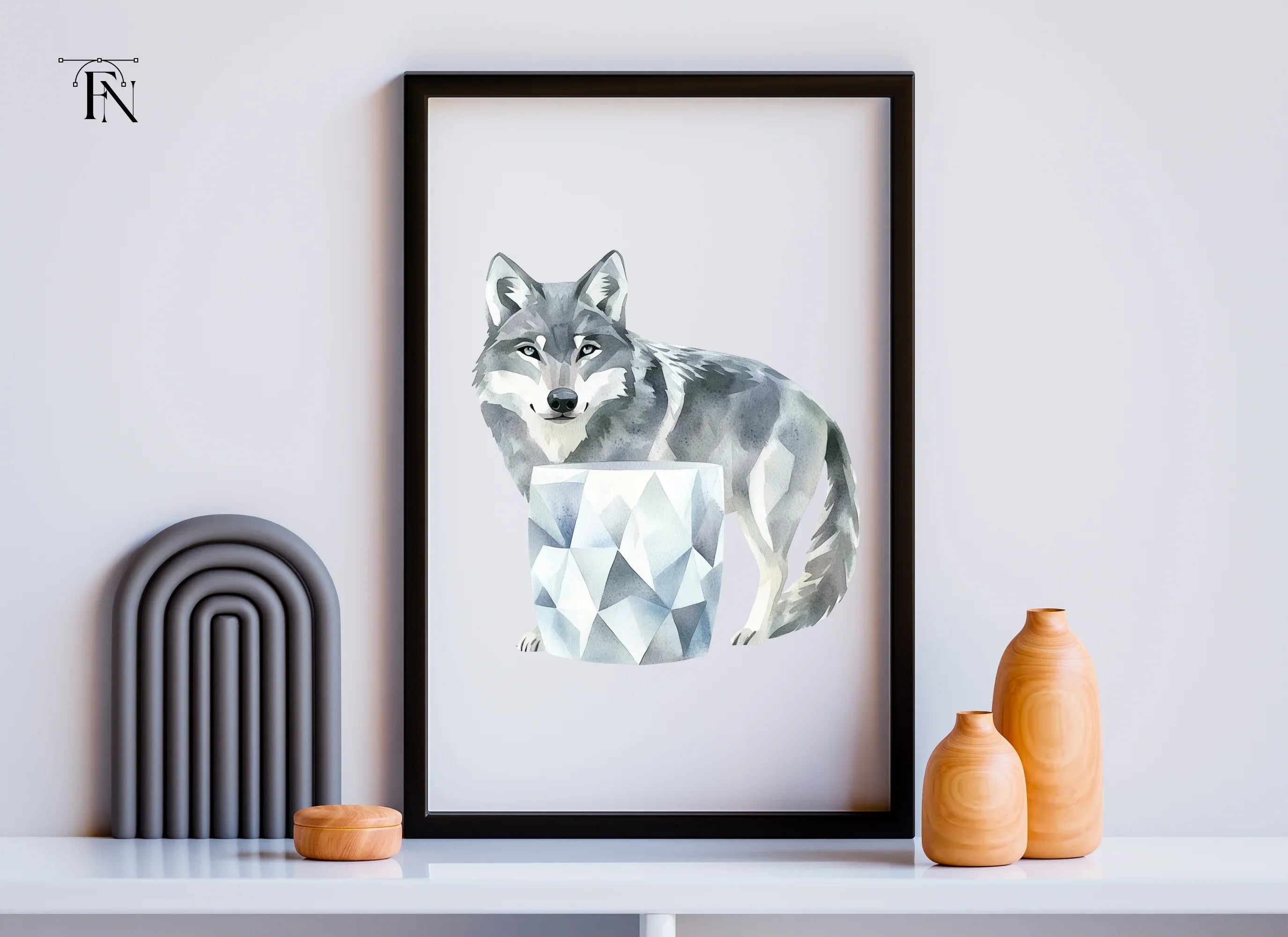 Wolf Ice Clipart Bundle