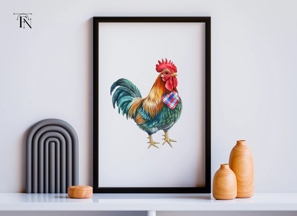 Rooster Bandana Clipart Bundle