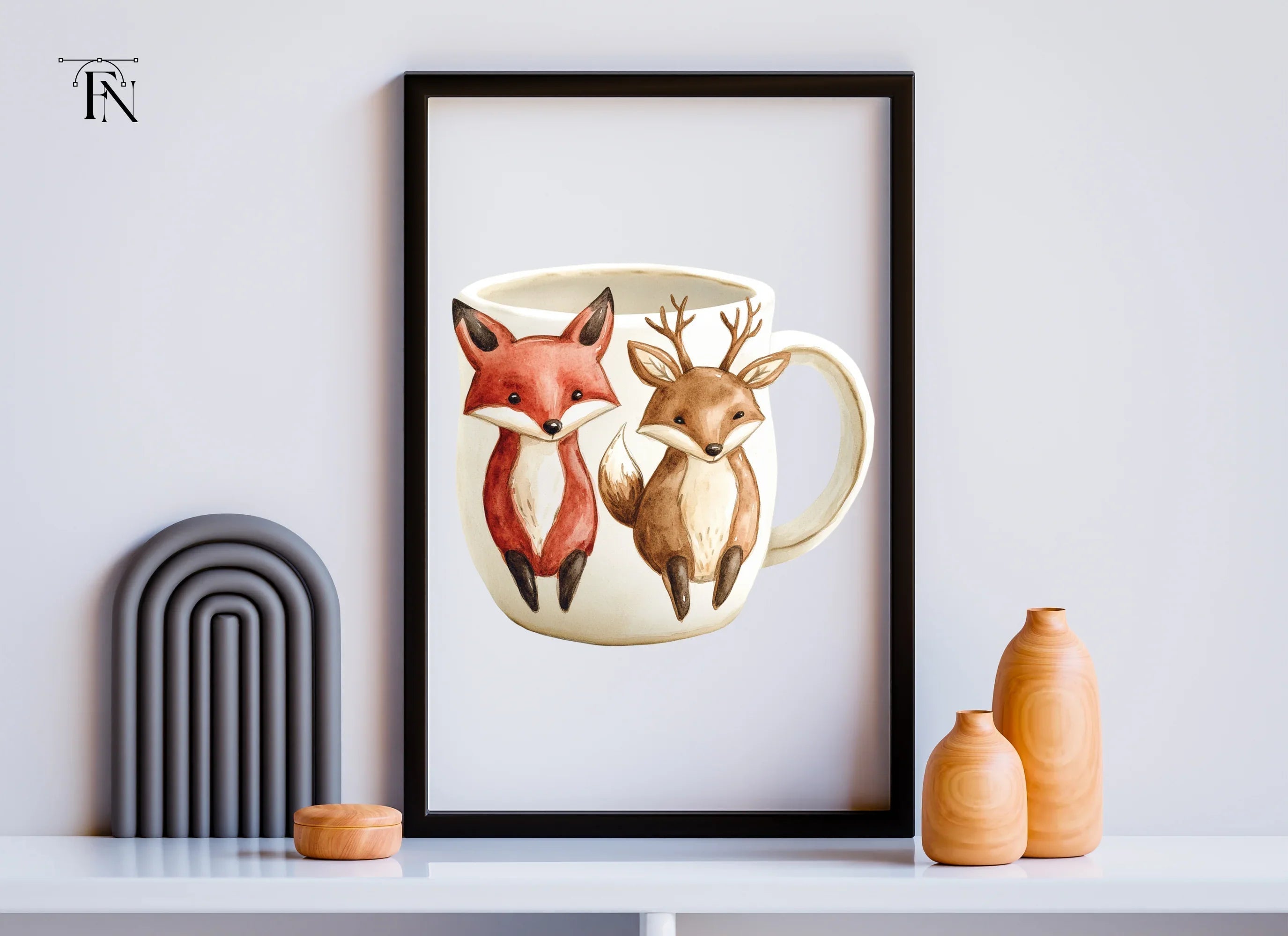 Cute Woodland Animals Clipart Bundle