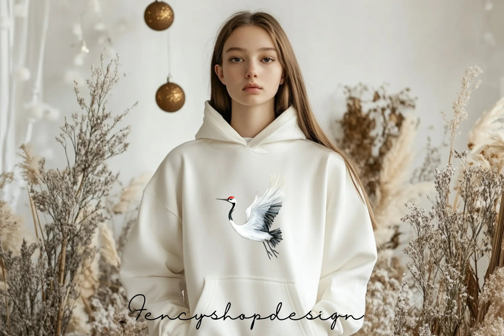 Elegant Crane Bird Clipart Bundle