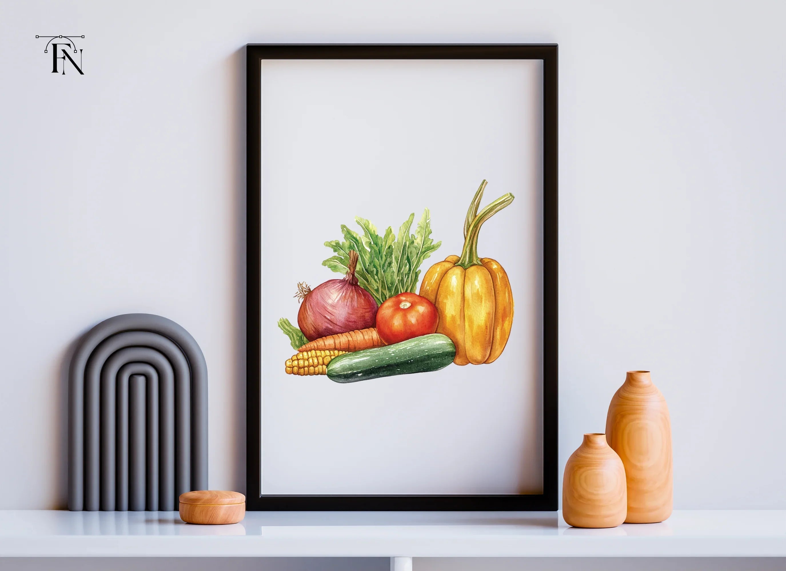 Fresh Vegetable Clipart Bundle