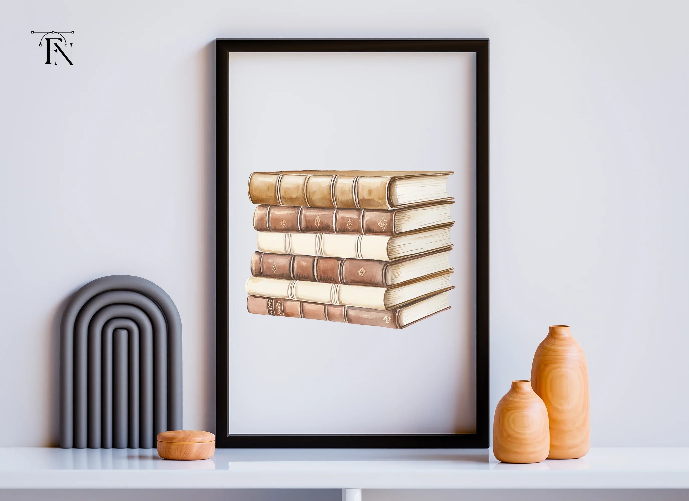 Vintage Book Stacks Clipart Bundle
