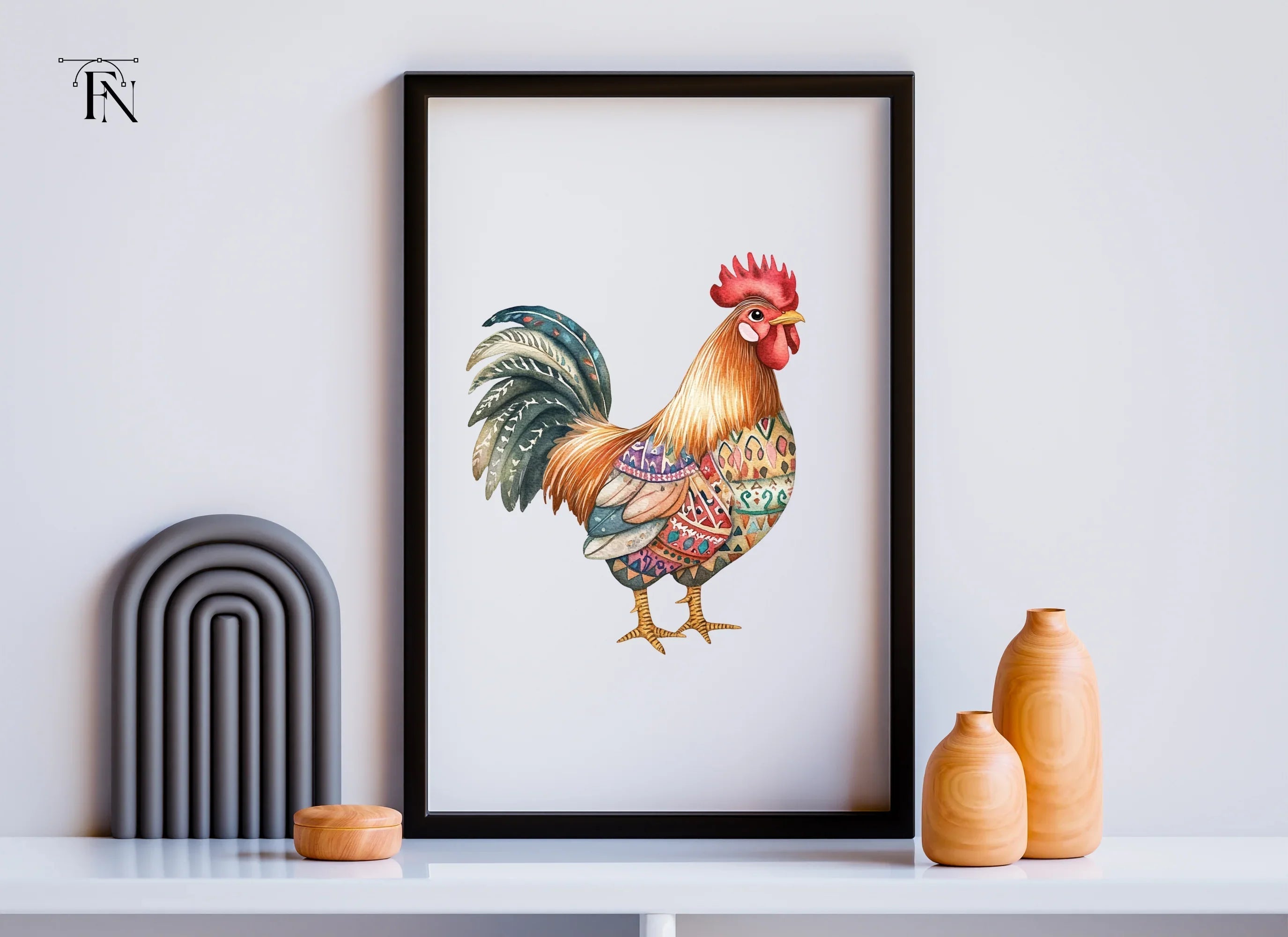 Rooster Clipart Bundle