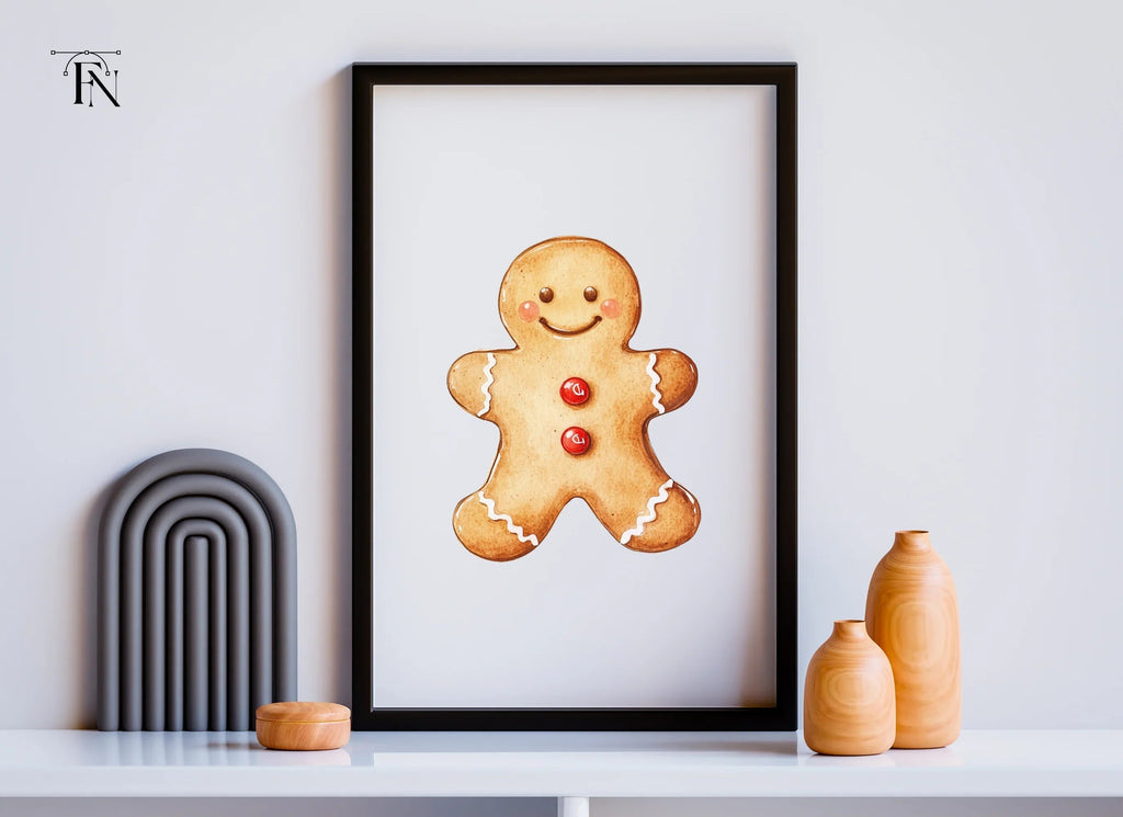 Cute Gingerbread Man Christmas Clipart Bundle