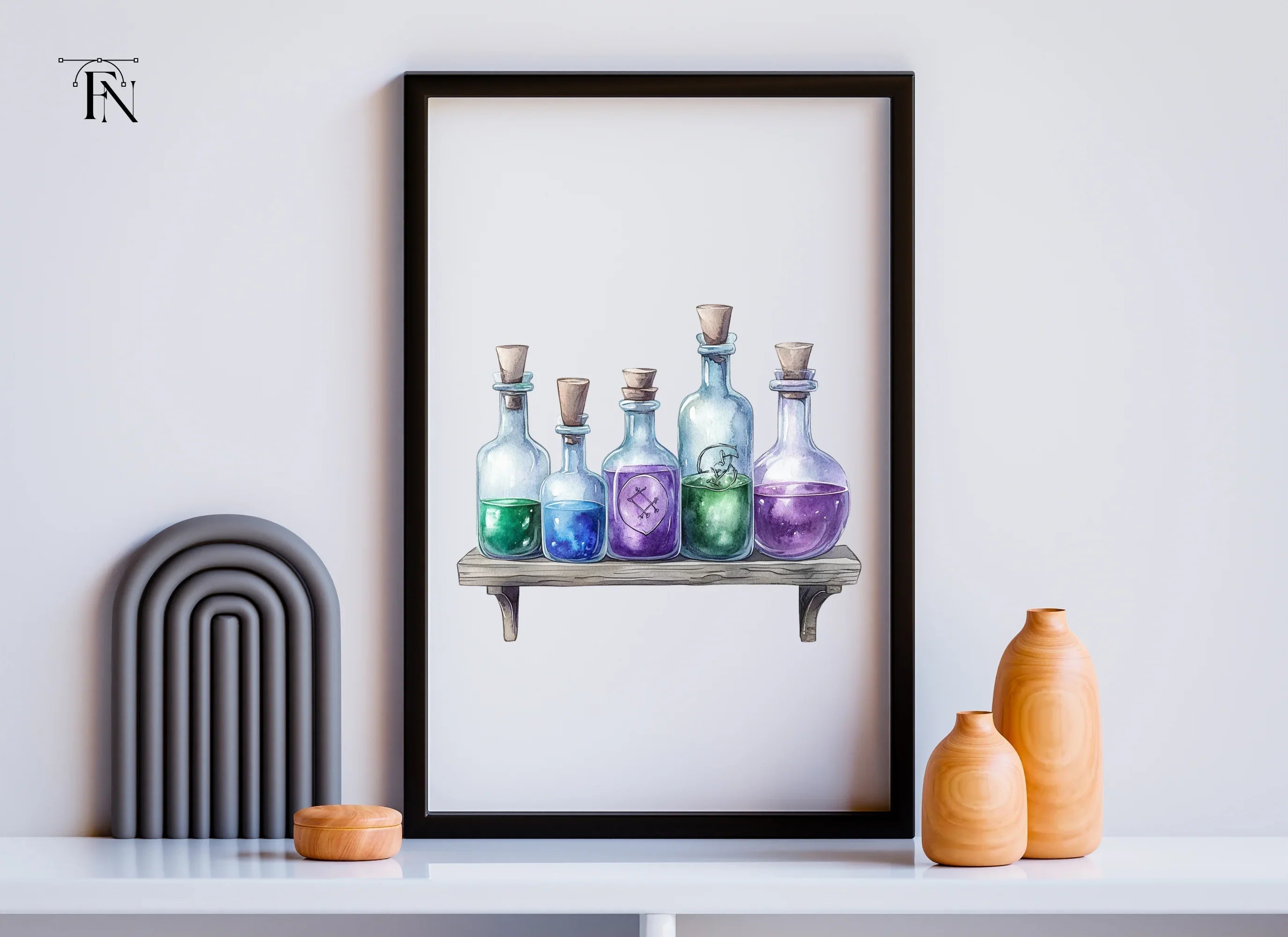 Magical Potion Bottles Clipart Bundle