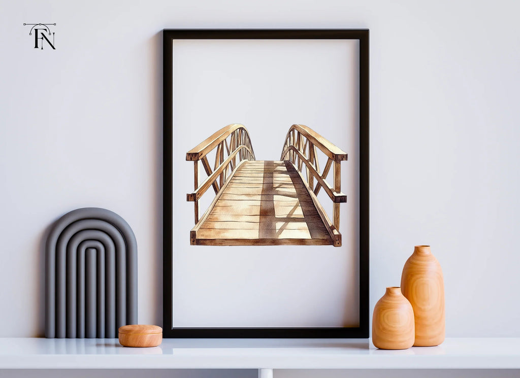 Wooden Bridge Clipart Bundle