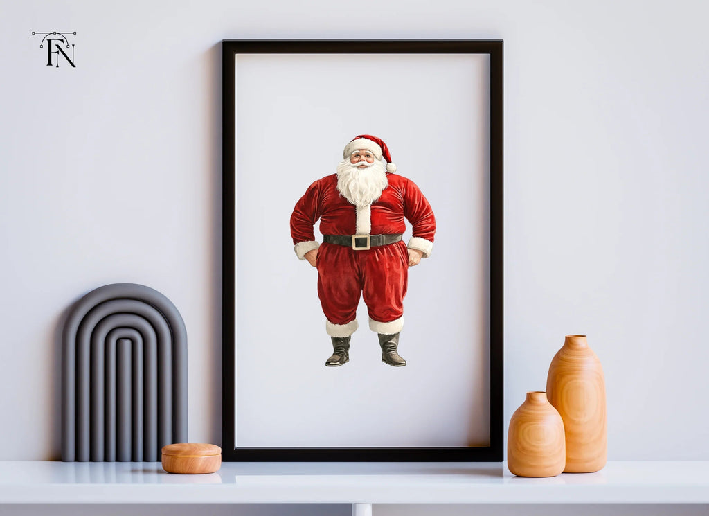 Jolly Santa Claus Clipart Bundle
