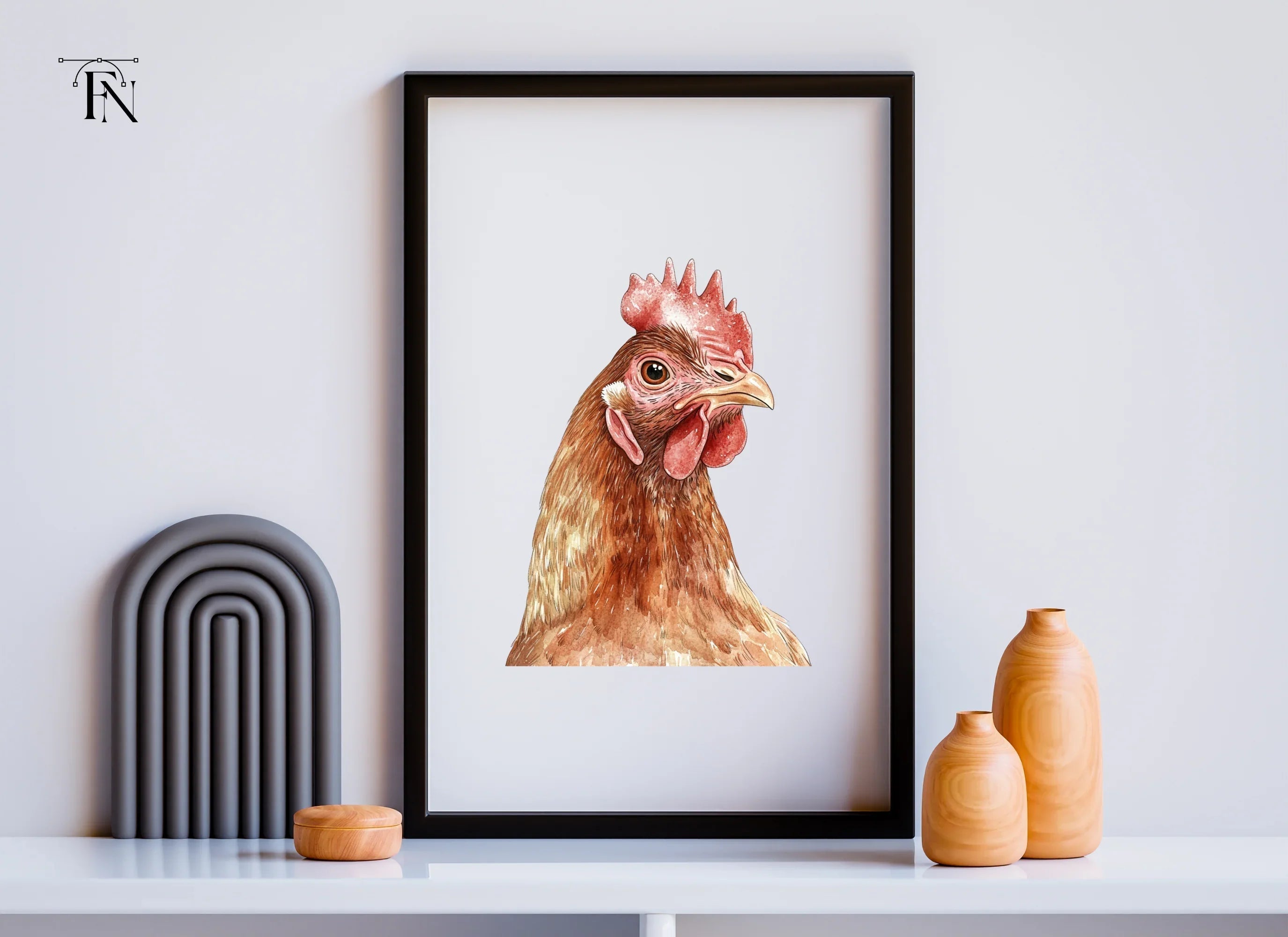 Detailed Hen Head Clipart Bundle