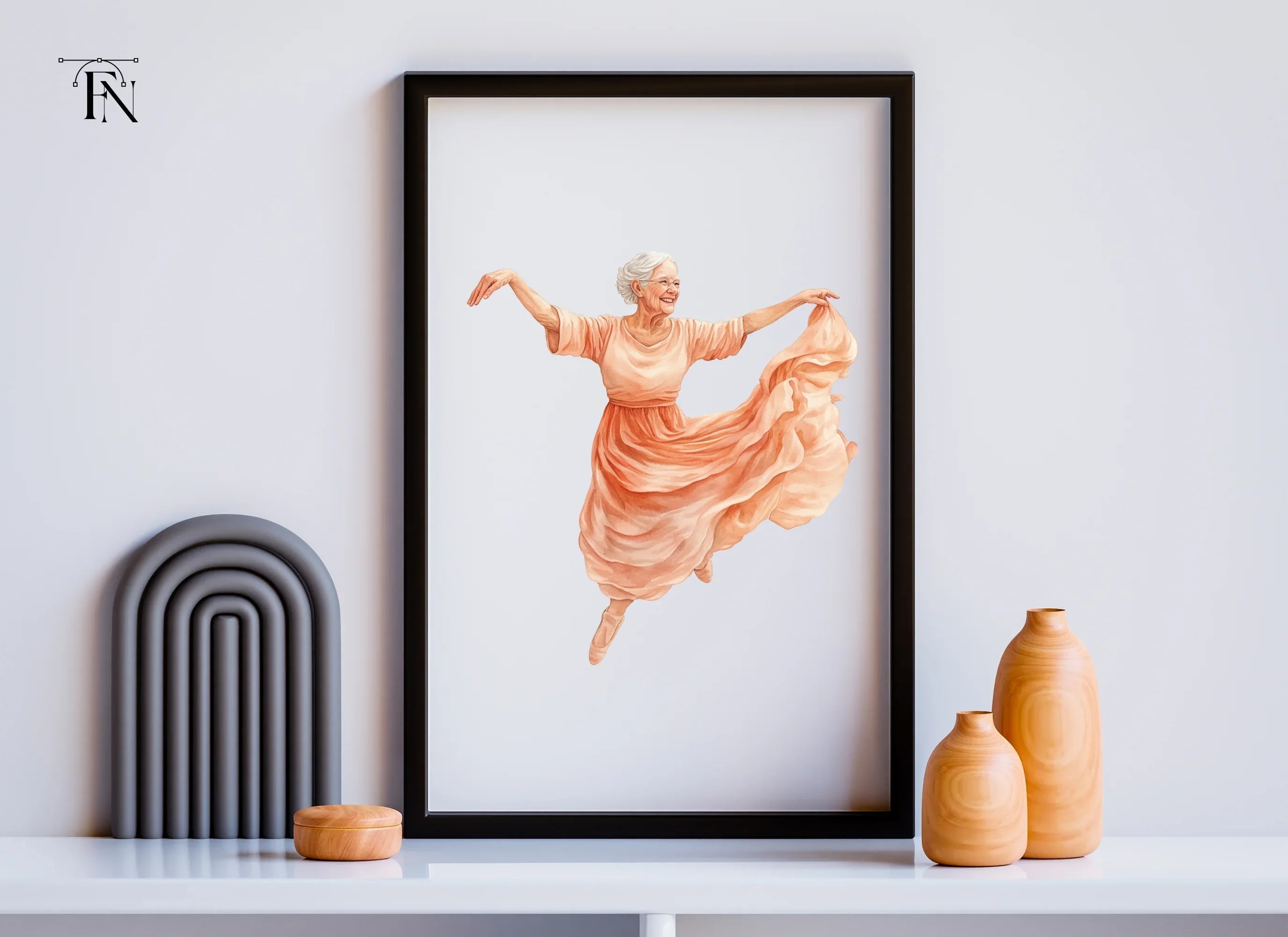 Elegant Senior Ballerina Clipart Bundle