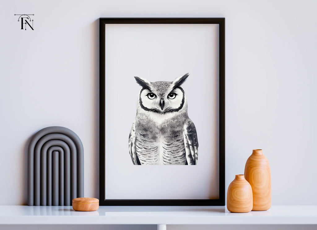 Majestic Horned Owl Clipart Bundle