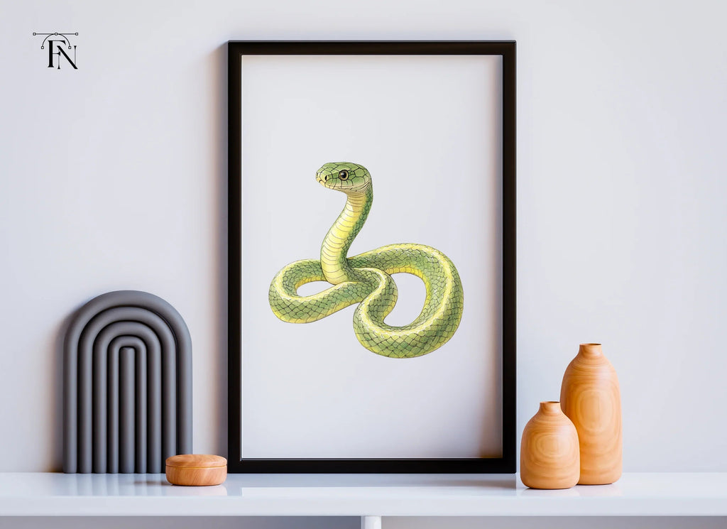 Vibrant Green Snake Clipart Bundle