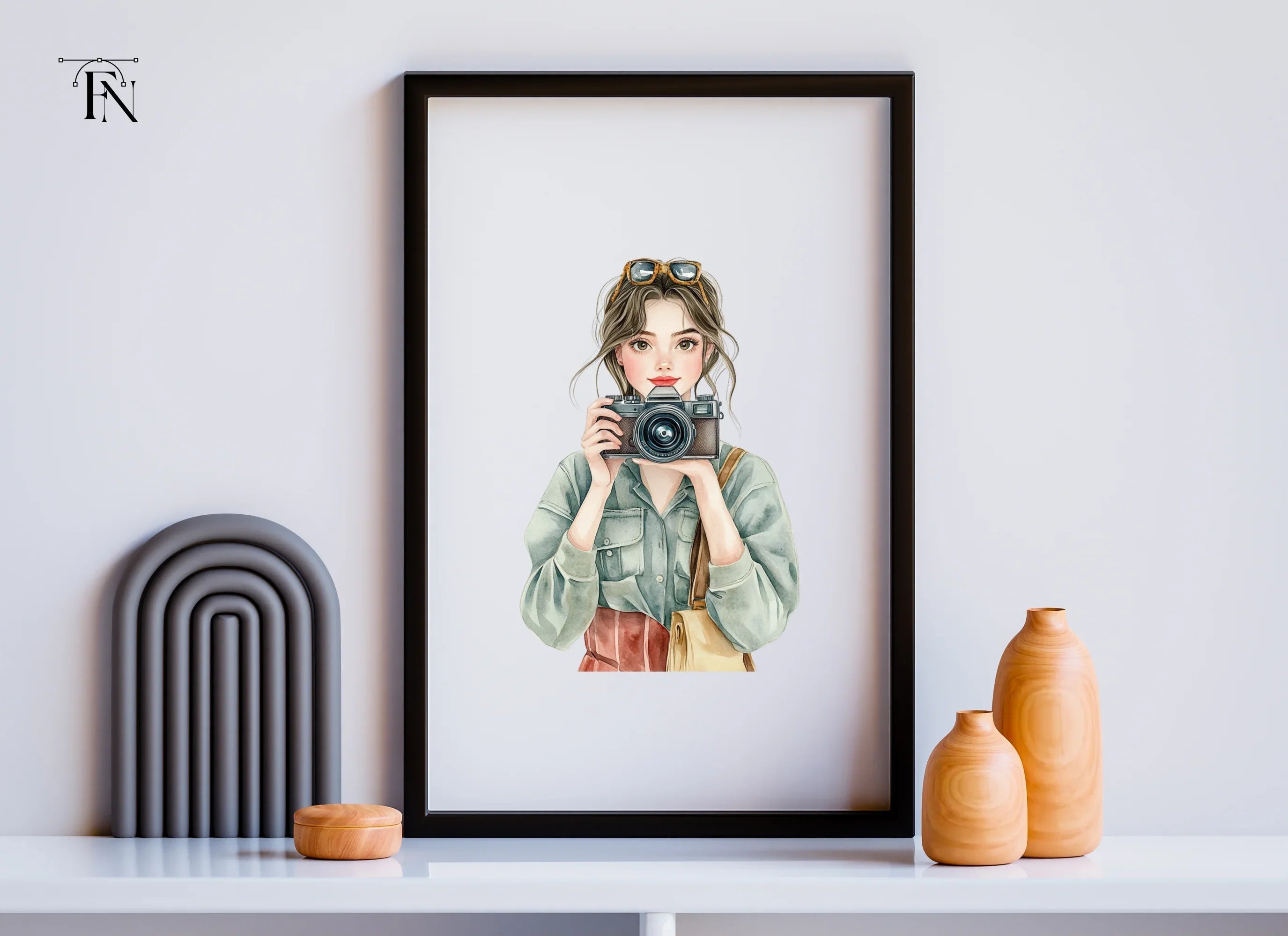 Girl Photographer Clipart Bundle