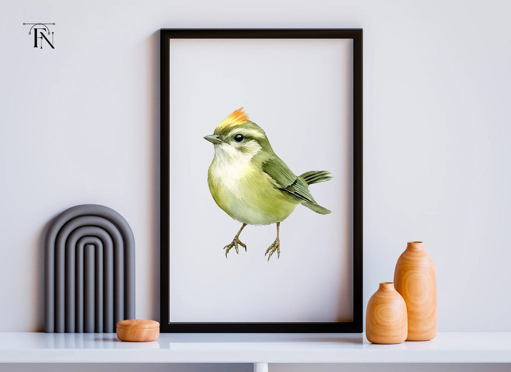 Cute Green Birds Clipart Bundle